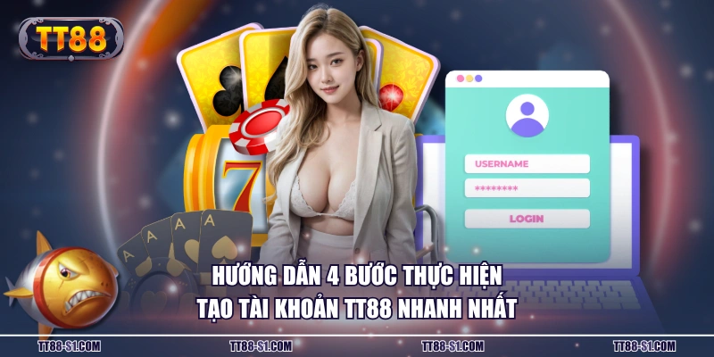 Hướng dẫn 4 bước thực hiện tạo tài khoản TT88 nhanh nhất